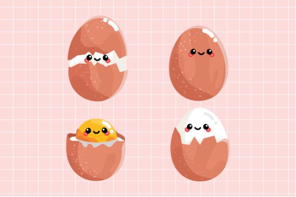 Download Special Set of Cute Eggs Illustration - Premium Bundle